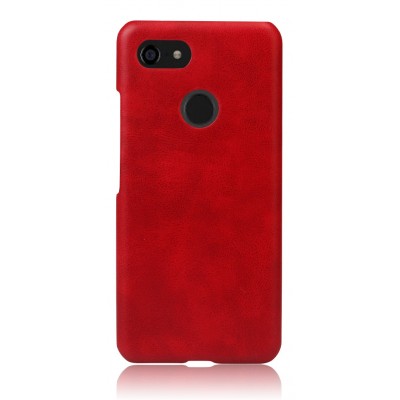 Чохол шкіряний червоний для Pixel 3